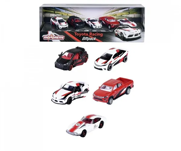 Majorette Toyota Racing 5 Pieces Giftpack